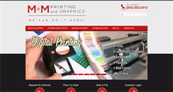 Desktop Screenshot of mmprintingandgraphics.com