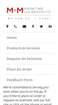 Mobile Screenshot of mmprintingandgraphics.com